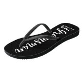 Groomsman Custom Wedding for Modern Monogram Teenslippers (Schuin)