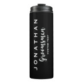 Groomsman Custom Wedding for Modern Monogram Thermosbeker (Voorkant)