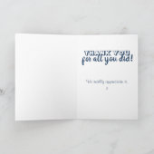 Groomsman dank u waardering kaart (Binnen)