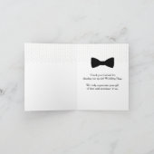 Groomsman dankt u kaardt bedankkaart (Binnen)