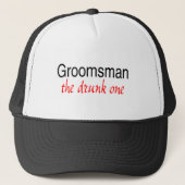 Groomsman (de Drink persoon) Trucker Pet (Voorkant)