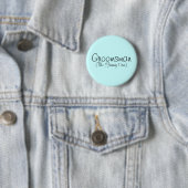 Groomsman (de Funny One) Pin Ronde Button 5,7 Cm (In situ)