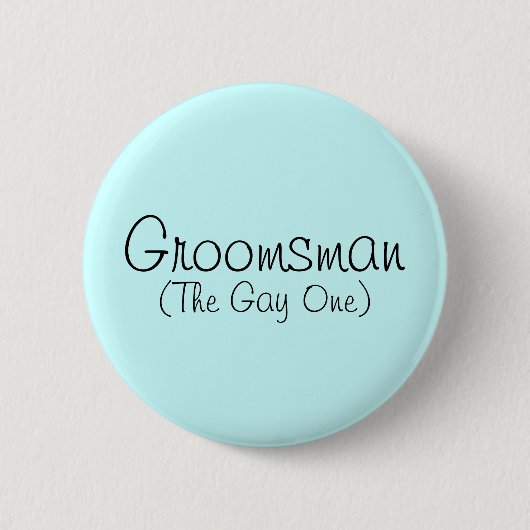 Groomsman (de homo) Pin Ronde Button 5,7 Cm (Voorkant)