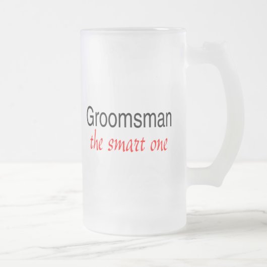 Groomsman de slimme matglas bierpul (Rechts)