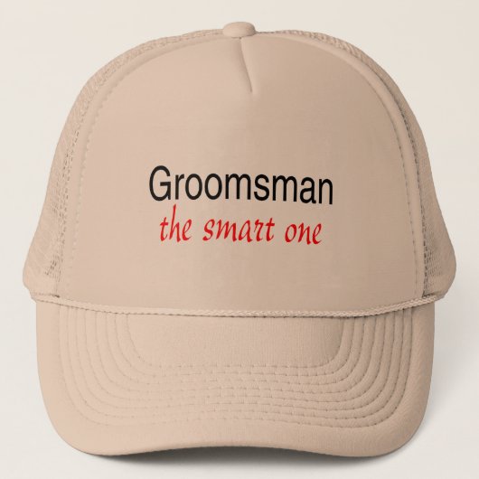 Groomsman de slimme trucker pet (Voorkant)
