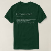 Groomsman Definition white T-shirt (Design voorkant)