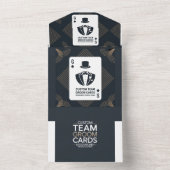 Groomsman Draft Trading Kaart, Groomsmen Proposal All In One Uitnodiging (Binnen)
