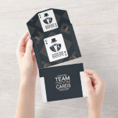 Groomsman Draft Trading Kaart, Groomsmen Proposal All In One Uitnodiging (Afscheurbaar)