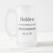 Groomsman Favor Personalized Matglas Bierpul (Links)