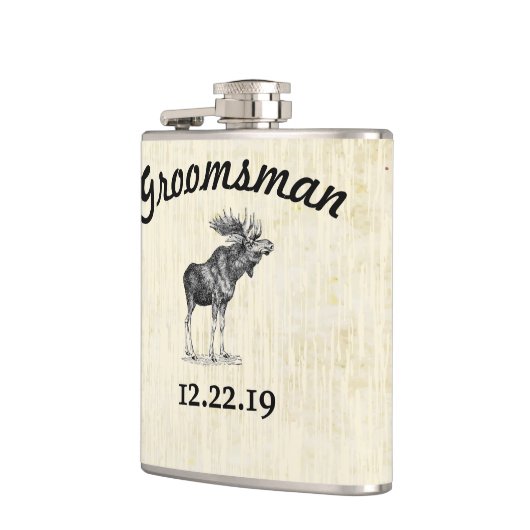 Groomsman Flask  Moose Heupfles (Links)