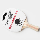Groomsman Foto Props Hipster Mustache Beard Tafeltennisbatje (Zijkant)