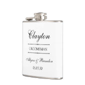 Groomsman gepersonaliseerd heupfles (Links)