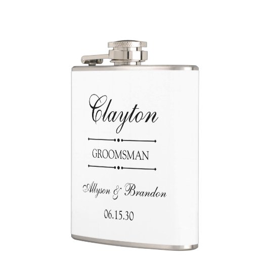 Groomsman gepersonaliseerd heupfles (Links)