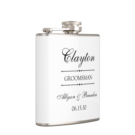 Groomsman gepersonaliseerd heupfles (Rechts)