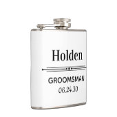 Groomsman gepersonaliseerd heupfles (Rechts)