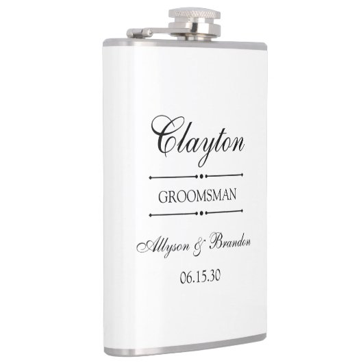 Groomsman gepersonaliseerd heupfles (Rechts)