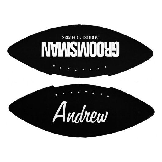 Groomsman gepersonaliseerd mini football bruiloft (Panelen)