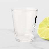 Groomsman Gift Eenvoudige Boog Stropdas Minimal Shot Glas (Links)