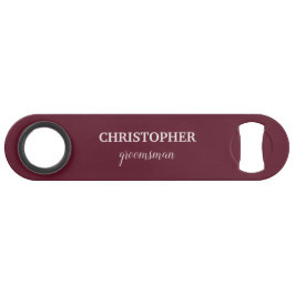 Groomsman Gift Gepersonaliseerde Monogram Bruiloft Speed Flessenopener