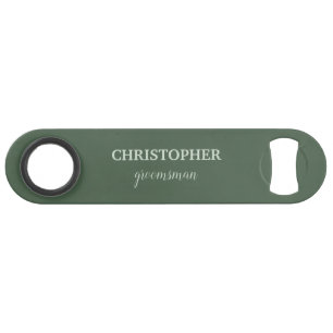 Groomsman Gift Gepersonaliseerde Monogram Bruiloft Speed Flessenopener