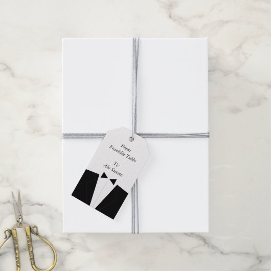Groomsman Gift Labels Cadeaulabel (Met Touw)
