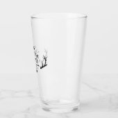 Groomsman Gift Wedding Favor Personalized Antlers Glas (Links)