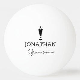 Groomsman Gift Wedding Party Aangepaste persoonlij Pingpongbal