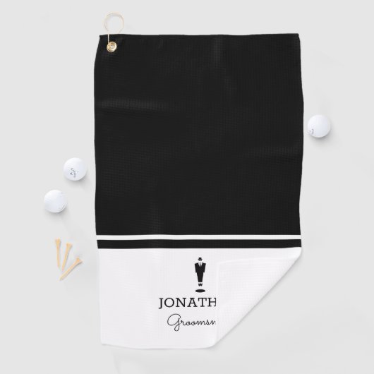 Groomsman Gift Wedding Party Custom Personalized Golfhanddoek (Insitu)