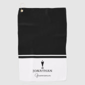 Groomsman Gift Wedding Party Custom Personalized Golfhanddoek (Voorkant)
