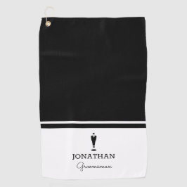 Groomsman Gift Wedding Party Custom Personalized Golfhanddoek