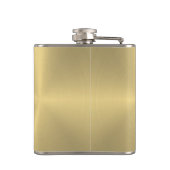Groomsman Gifts-Metallic faux gouden textuur Heupfles (Achterkant)
