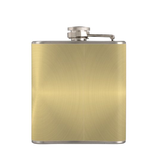 Groomsman Gifts-Metallic faux gouden textuur Heupfles (Achterkant)