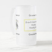 Groomsman Glas Bier Mok (Voorkant links)