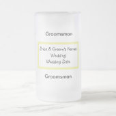 Groomsman Glas Bier Mok (Center)