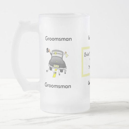 Groomsman Glas Bier Mok (Links)