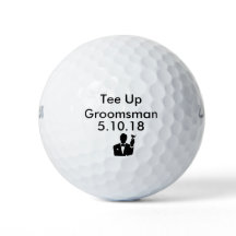 Groomsman golfbal uitnodigen