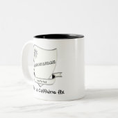 Groomsman heeft z'n mok nodig. (Voorkant links)