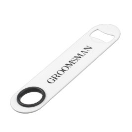 Groomsman huwelijkscadeau speed flessenopener