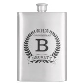 Groomsman Initialen Flacon (Voorkant)