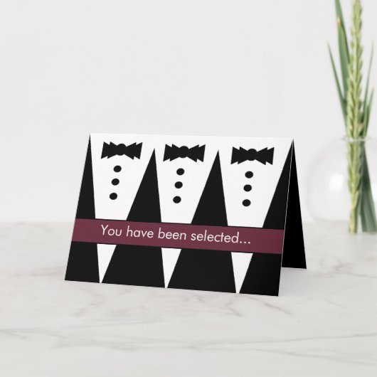 Groomsman Invitation - Funny -  (Voorkant)