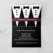 Groomsman Invitation - Funny -  (Binnen)