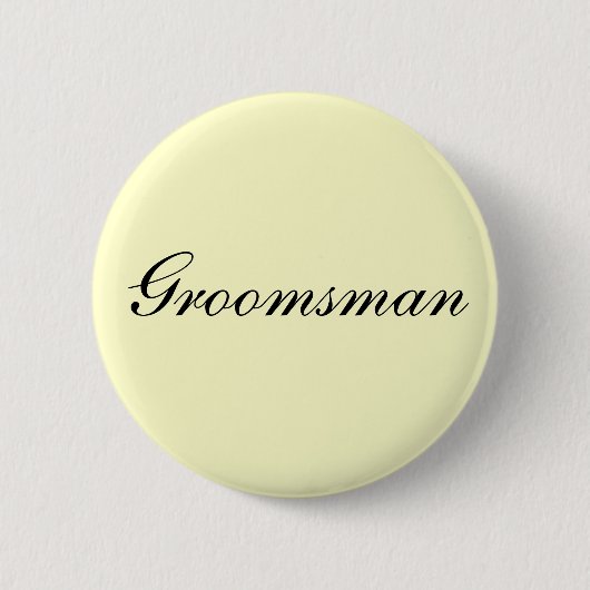 Groomsman Ivory Button (Voorkant)