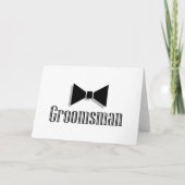 Groomsman Kaart (Voorkant)