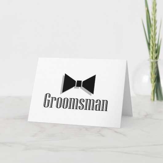 Groomsman Kaart (Voorkant)
