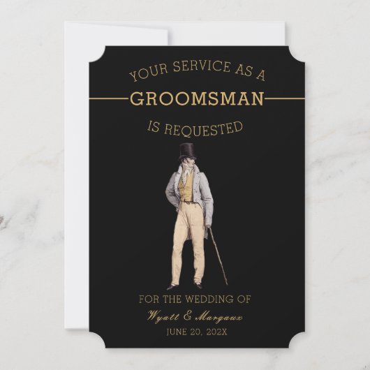  groomsman kaart (Voorkant)