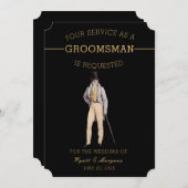 groomsman kaart (Voorkant / Achterkant)