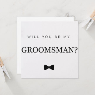 Groomsman-kaart Kaart