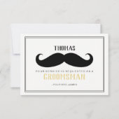 Groomsman Kaart - Uw Stache (Voorkant)