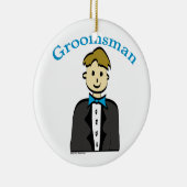 Groomsman Keramisch Ornament (Rechts)