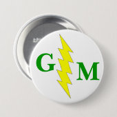 Groomsman-knop Ronde Button 7,6 Cm (Voorkant /achterkant)